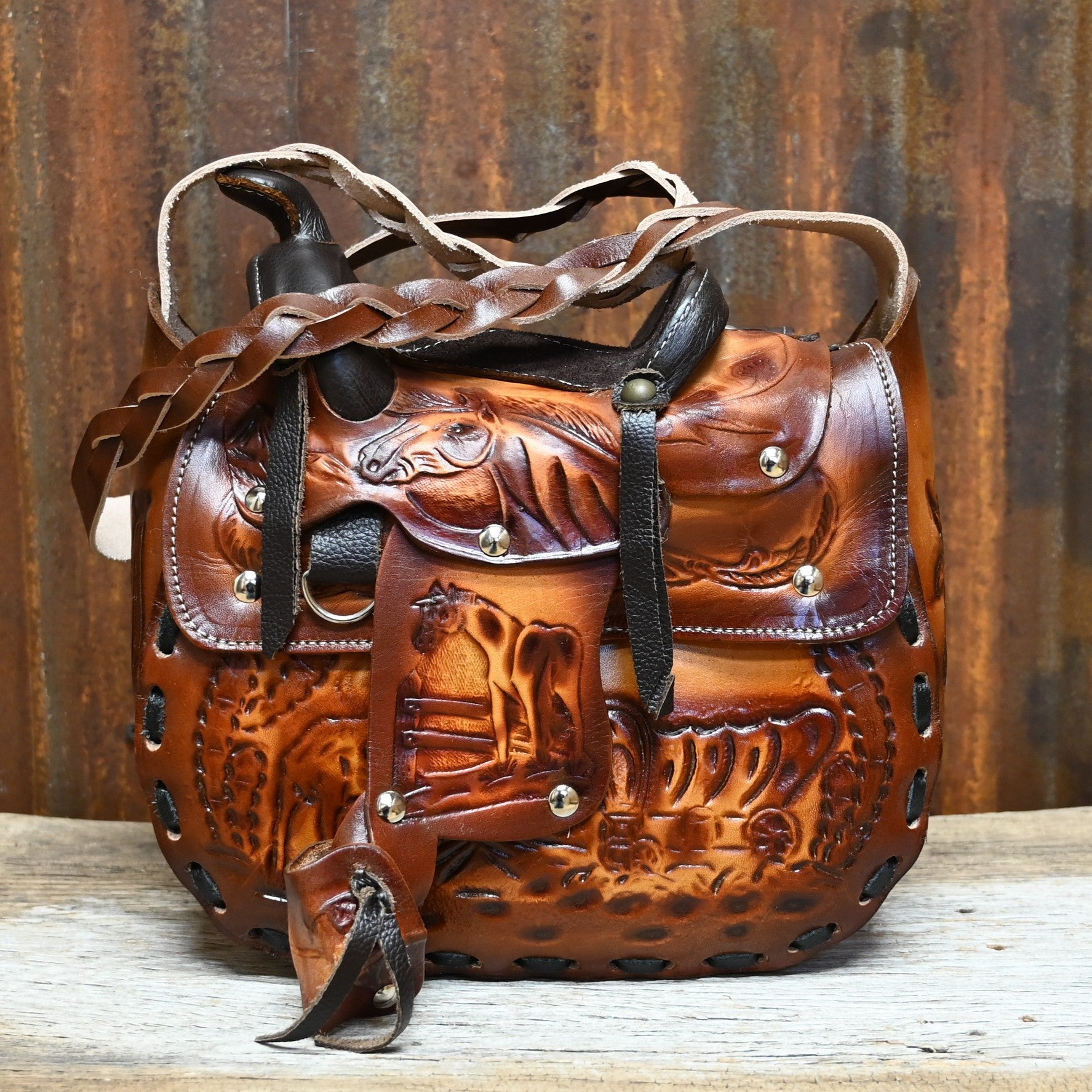 SouthBay Leather Saddle Purse – Atomic 79