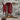 View of Macie Bean 13″ boot with red Station shaft, mink python vamp, and cutter toe