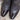 View of Stallion Ladies Zorro zip boot in chocolate horsehide with crocodile trim and B toe