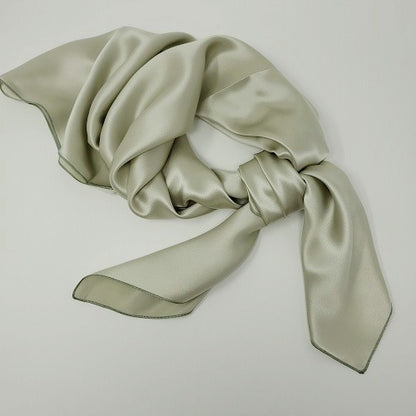 Cowboy Images Charmeuse Sueded Sandwashed Sage Wild Rag