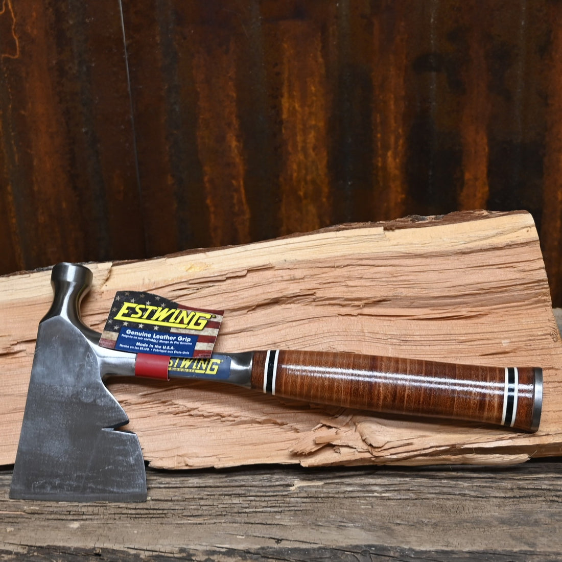 Estwing Carpenter’s Hatchet 13 in leather grip one-piece forged steel