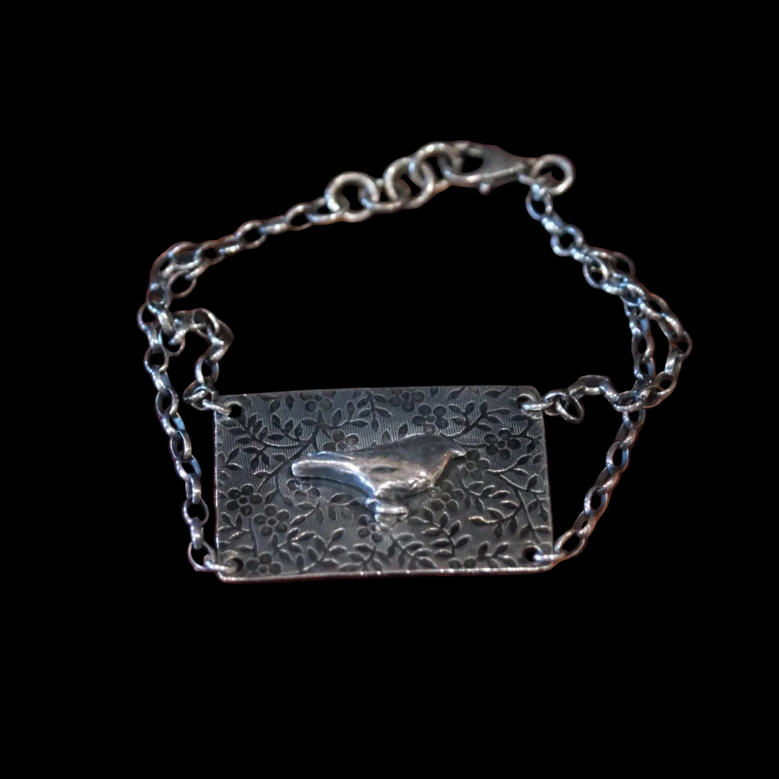 INK Recycled Sterling Silver Little Bird ID Bracelet