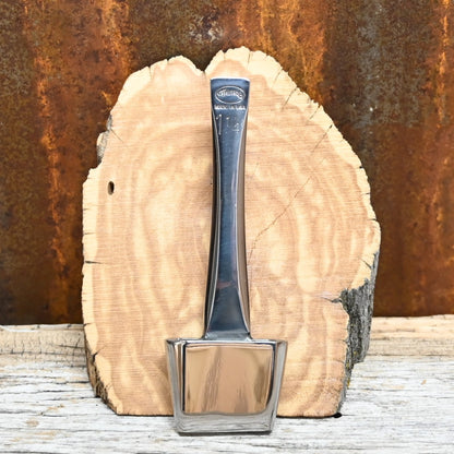 Weaver Master Tool 1 ¼-inch oblong leather punch, hand-forged polished steel