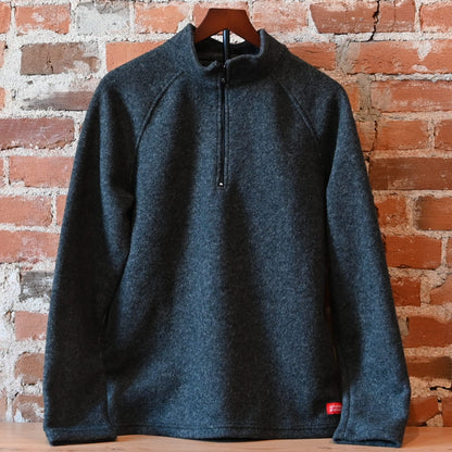 Stormy Kromer wool pullover charcoal front view