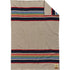 View of Pendleton Yellowstone National Park full-size wool blanket in taupe with signature stripes
