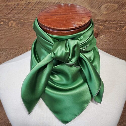 Cowboy Images prairie sage charmeuse wild rag 36x36