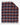 View of Pendleton Brookings Plaid motor robe throw in black, red, and grey with leather carrier