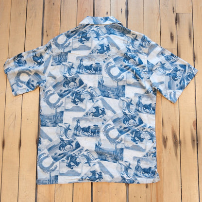 Wrangler Coconut Cowboy Camp Shirt: Cowboy Toile