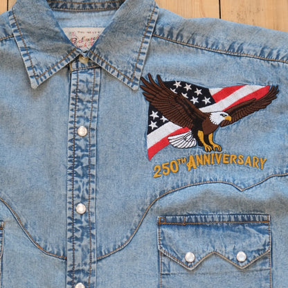 Rockmount Men’s USA 250th "America the Beautiful" Embroidered Western Shirt
