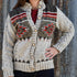 Brush Creek ladies wool cardigan sweater in light natural with button-up front
