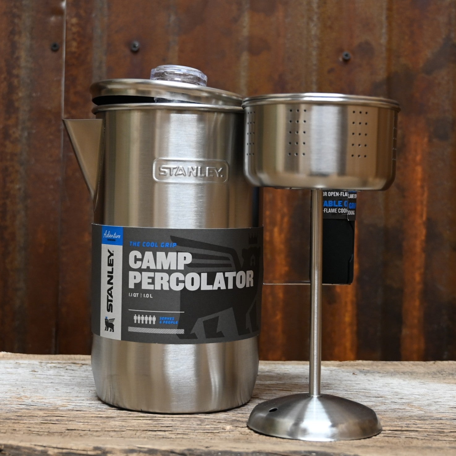 Stanley Cool-Grip Camp Percolator in Stainless Steel – Atomic 79