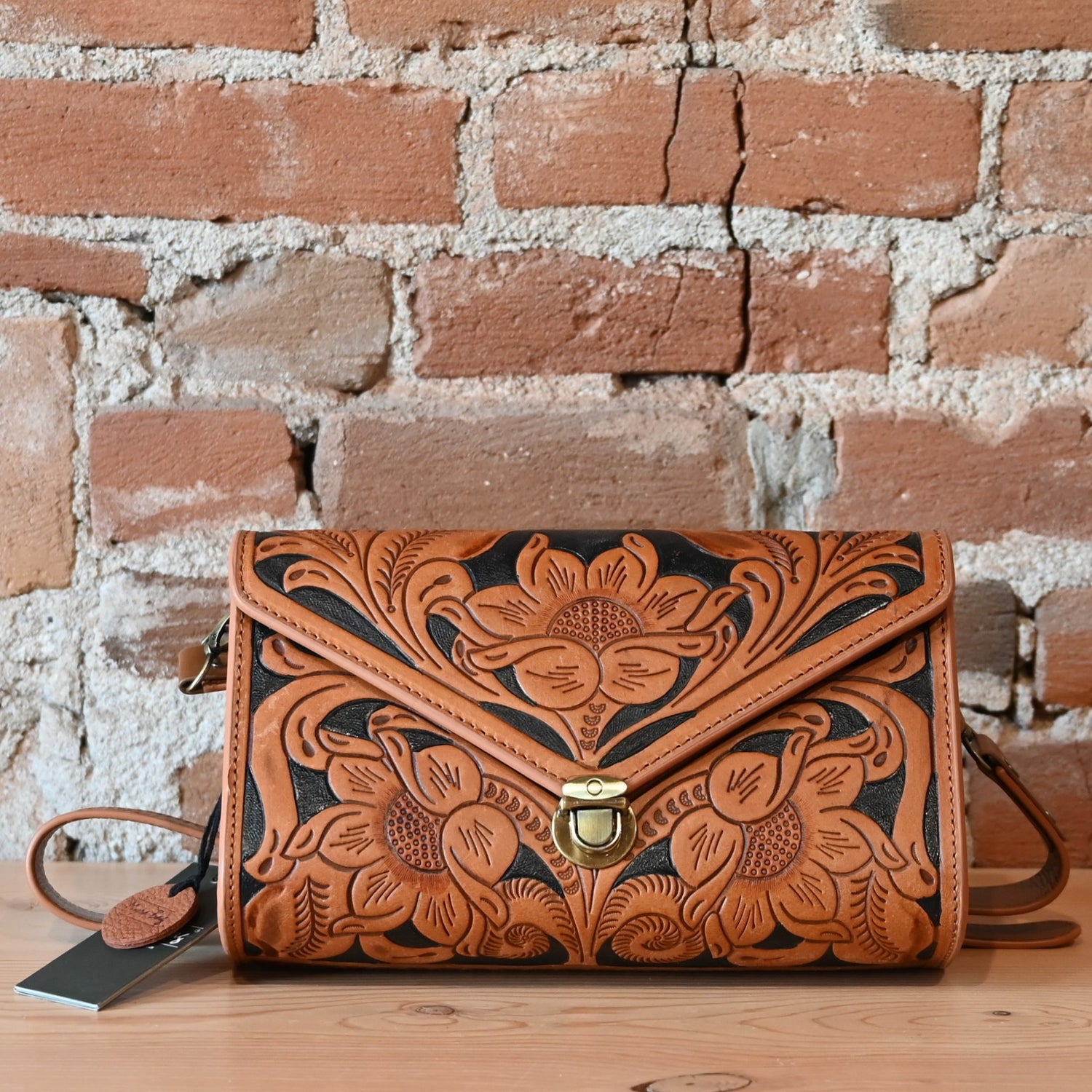 Myra Circe hand-tooled leather bag