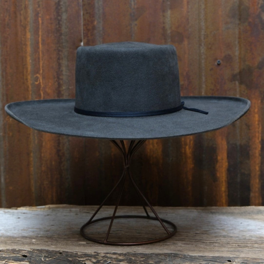Cofer Hat Company Buckaroo 100% Beaver Winchester Felt in Dark Grey
