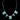Sunwest Silver Tyrone Turquoise Square and Oval Necklace