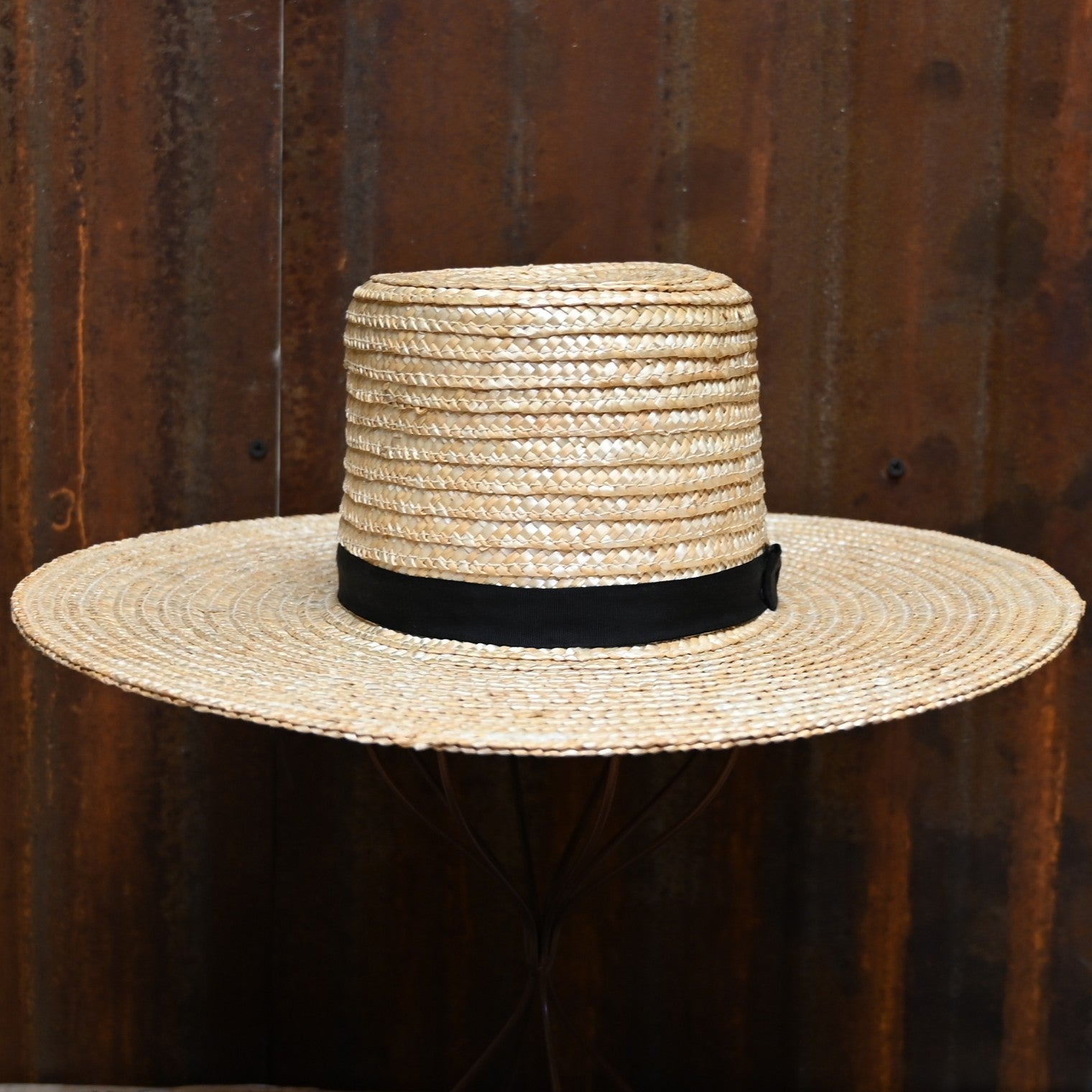 View of front of hat