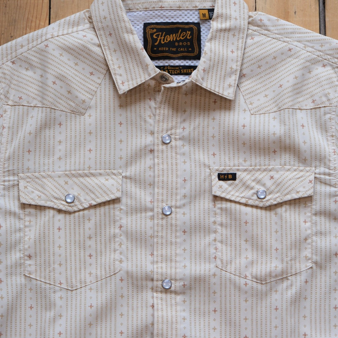 Howler Bros H-Bar-B Tech Longsleeve - Supernova Stripe in Leche