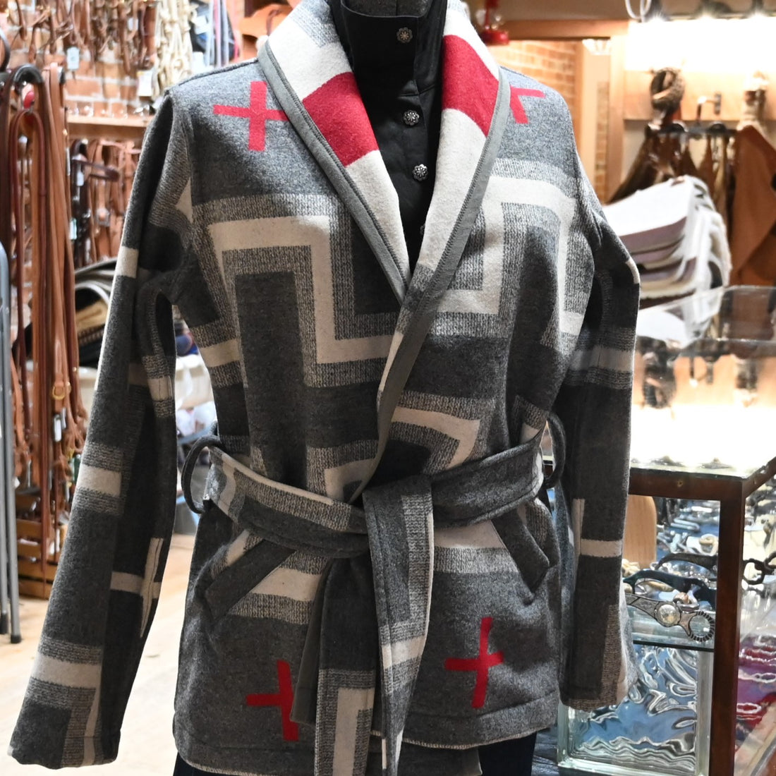 L Seven San Miguel Wrap Coat view of front