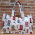 Ida Mae Home - Daisy Boots Linen Quilted Tote Bag
