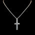 Vogt Silversmiths San Antonio Cross pendant in sterling silver, hammered design