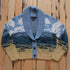 Pendleton Ladies Big Sky Cotton Cardigan in Blue/Yellow Multi graphic print