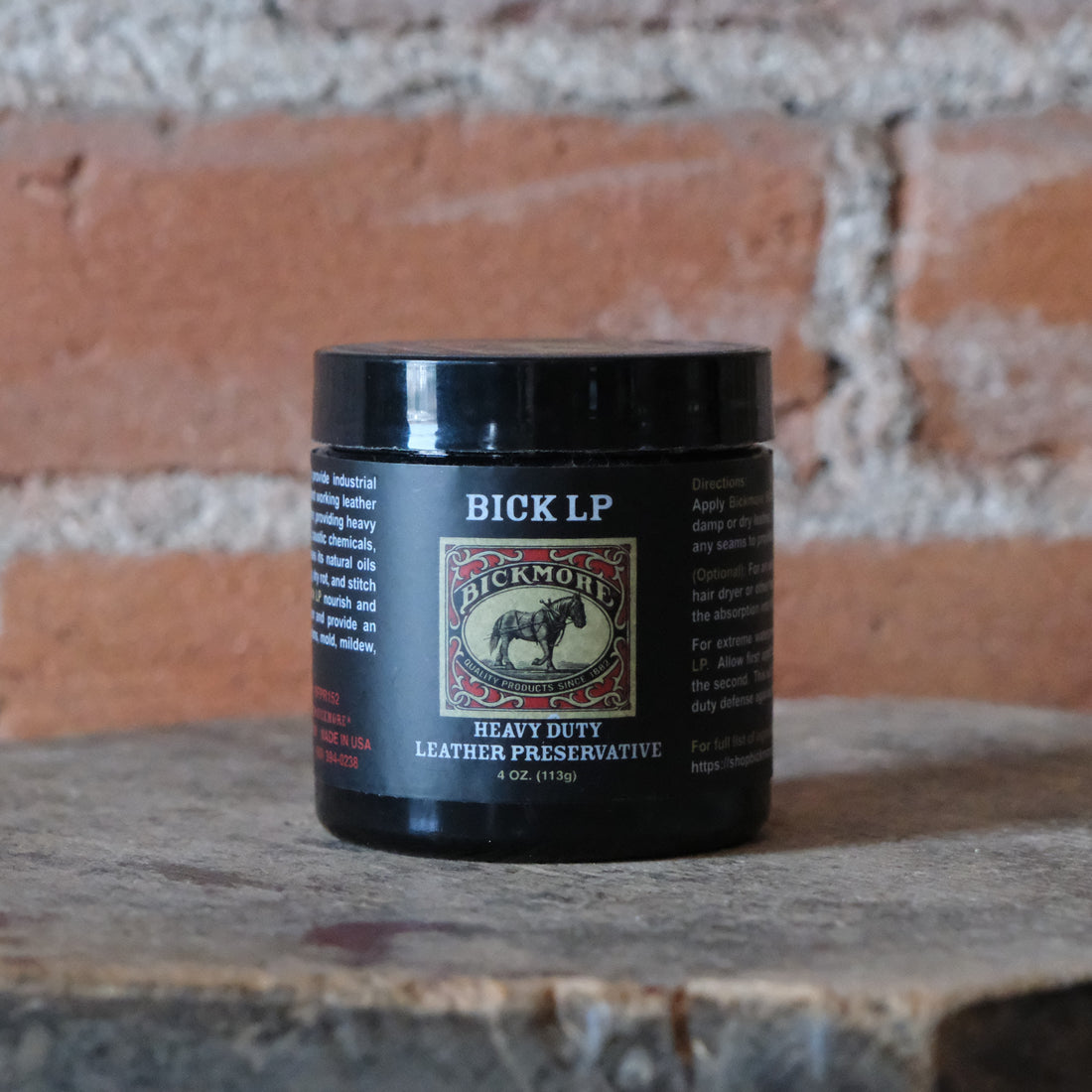 Bickmore LP heavy duty leather preservative 4 oz tin