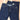 View of Blue Blanket ladies dark indigo denim jeans with straight-leg and tailored waist