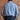 View of Schaefer blue plaid Western snap shirt with mesh-back vent, chest pockets, and yoke detailing