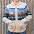 Rockies - Ladies Merino Wool Knit Sweater in Oatmeal