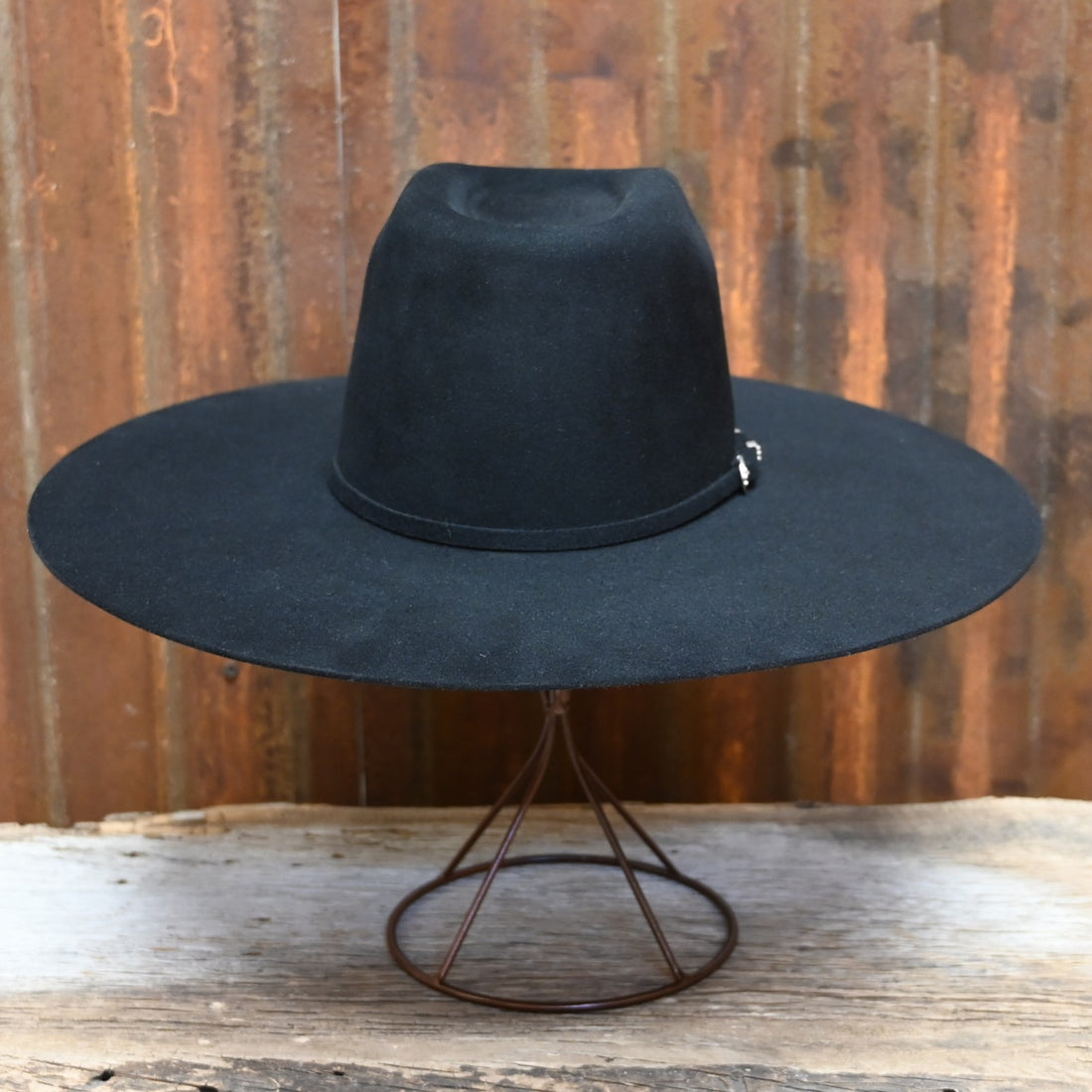 View of front of hat