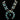 View of front of necklace