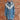 View of Rockmount ladies denim Western dress with fringe and floral embroidery