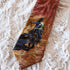 View of Silk necktie with cowboy on horseback roping, artwork by Howard Post