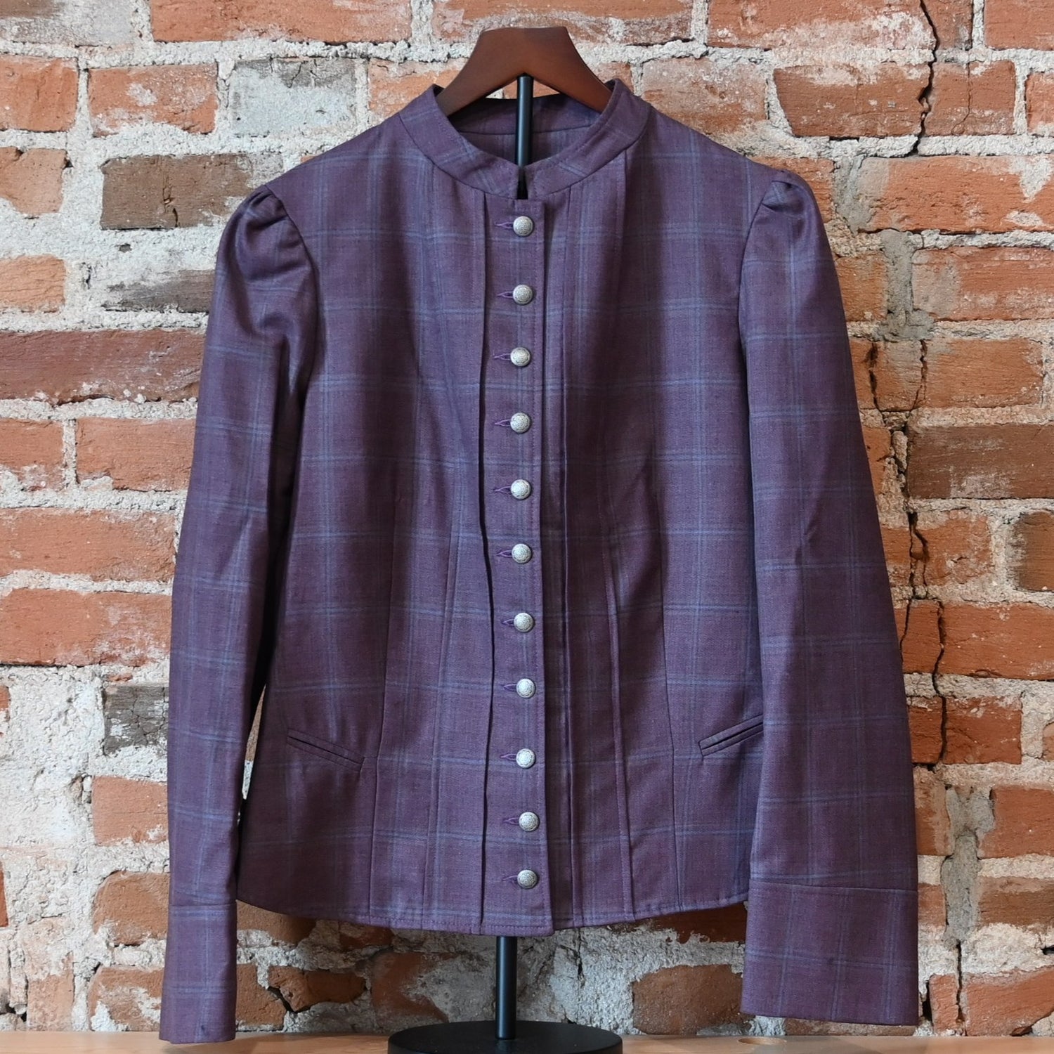 Frontier Ladies Custom Victorian Jacket with shaped waist and peplum hem