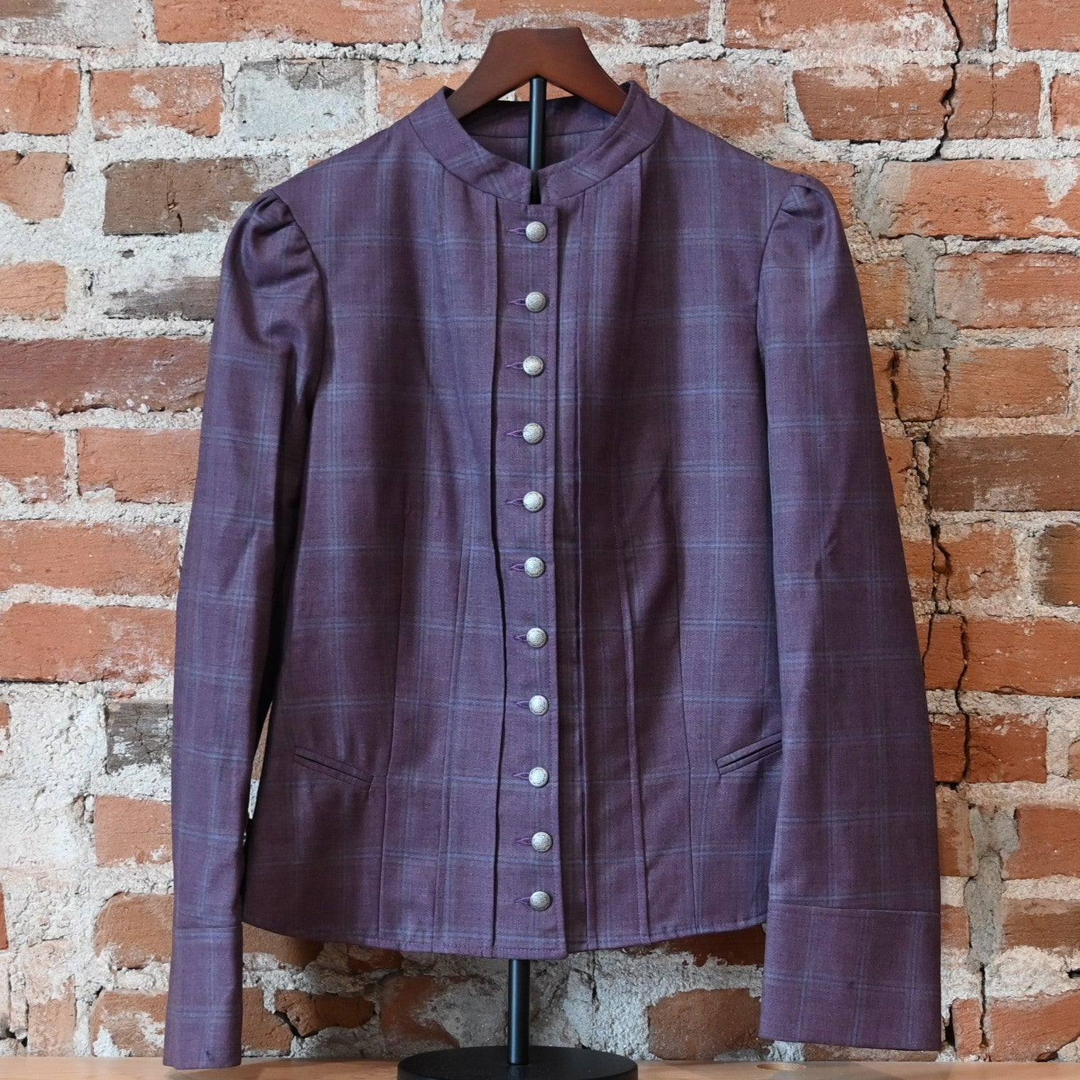 Frontier Ladies Custom Victorian Jacket with shaped waist and peplum hem