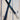Saint Barth Sambboho hand-beaded dog leash in black leather with blue and silver glass beads.