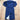 View of Navy waterproof Stockman duster by Schaefer with leather collar and storm flap