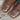 View of Macie Bean 12″ boot in sky blue shaft with Kango tobacco ostrich vamp, almond toe and cowgirl heel