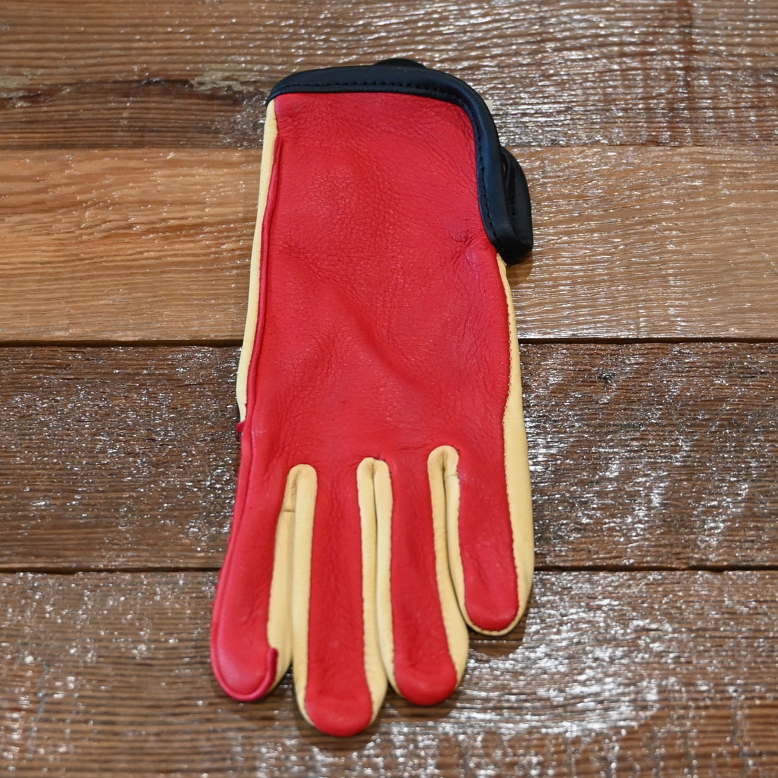 Geier Gloves junior two-toned deerskin bullrider glove left hand