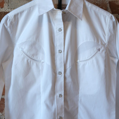 Rockmount Ladies Classic White Poplin Cotton Western Shirt