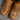 Hyer RILEY 13-inch boot with black shrunken calf vamp, tan vintage goat top, and cutter toe.