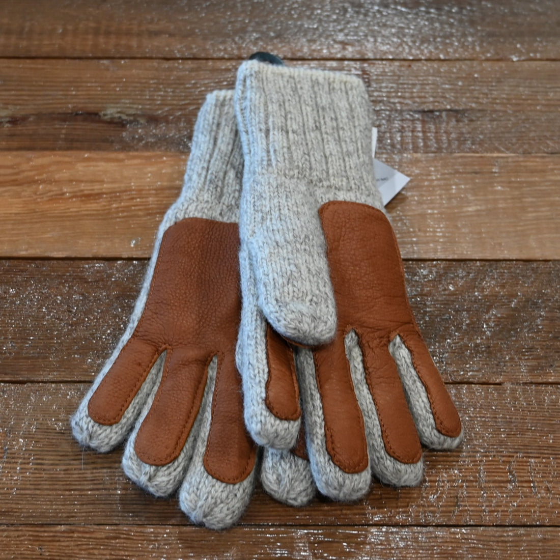 Fox River Brown Tweed 4-Layer Glove in small size with wool-blend exterior and reinforced palms