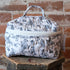 Ida Mae Home - Birdie Black Linen Quilted Travel Case
