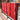 View of Red Pendleton robe blanket with geometric jacquard pattern and felt binding