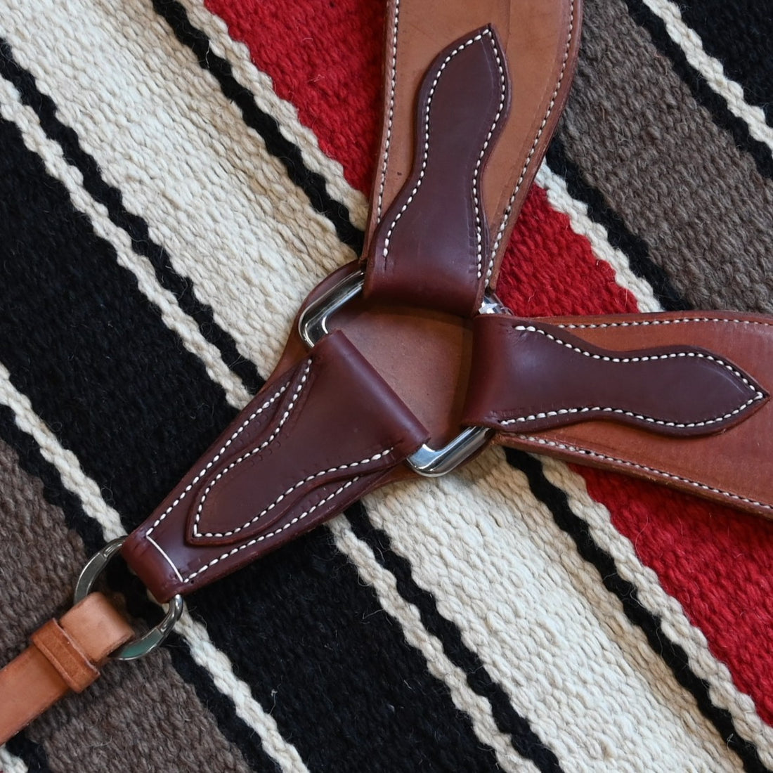 Berlin Custom Leather roper-style leather breast collar