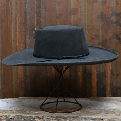 Cofer Hat Company Buckaroo 100% Beaver Winchester Felt in Dark Grey