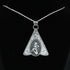 Vogt Silversmiths Mabel pendant sterling silver portrait with scroll detailing