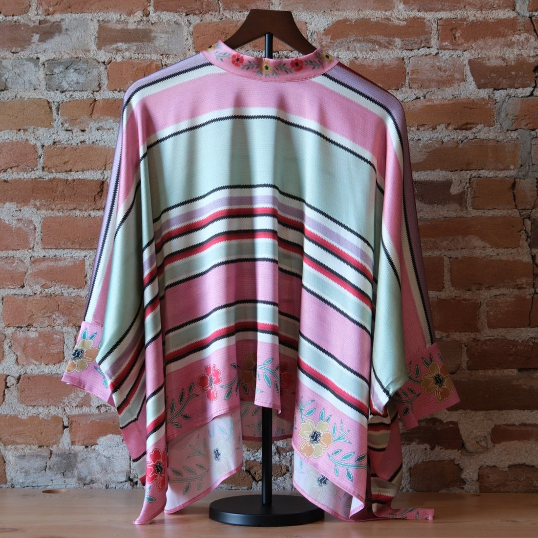 Double D Ranch Ladies Round Top Serape Poncho