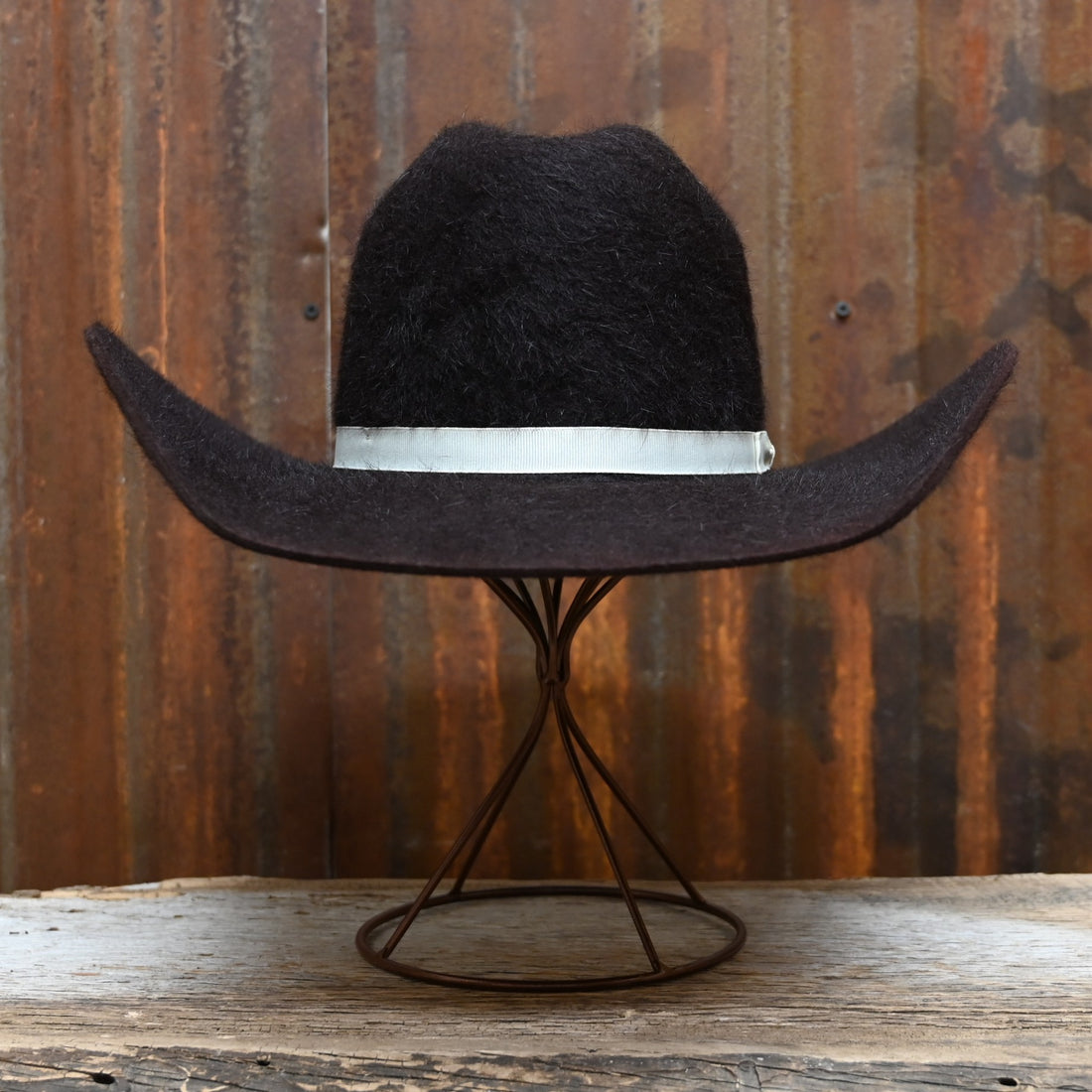 View of front of hat