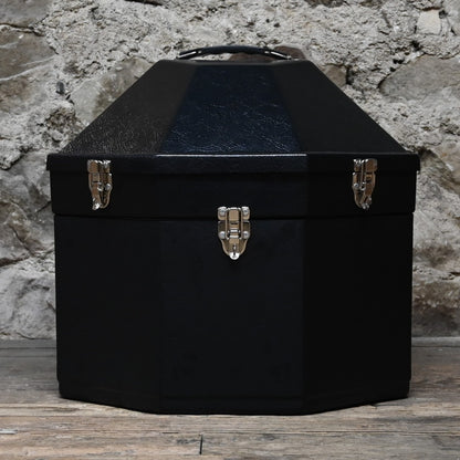 Hammer Plastics black double Western hat carrier with handle and secure latches