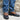 Nicks 10" Two Tone Leather Buckaroo Packer with Red Toe Bug Stitch